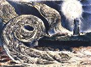 William Blake The Lovers' Whirlwind, Francesca da Rimini and Paolo Malatesta painting